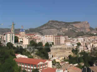 View on the City of Alcoy at the Costa Blanca Spain