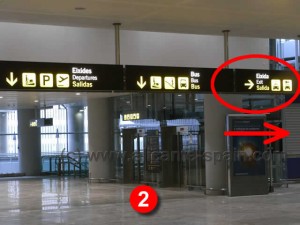 Direction To Rental Car Companies At Alicante Airport Car Hire Area