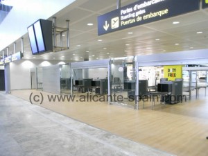 Security Check Area at Alicante Airport