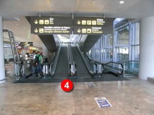 Stairs to Car Hire and Parking Building at Alicante Airport