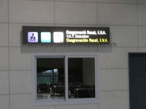 Tax or VAT office at Alicante airport