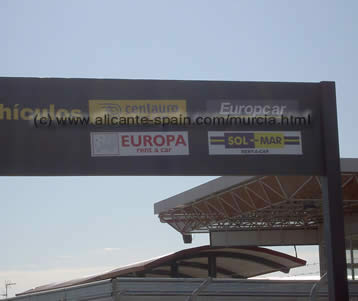 Different murcia car hire companies can be found at the airport