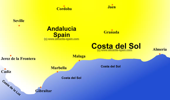 Costa del Sol Map