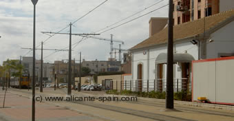 train station for tram and railway in campello