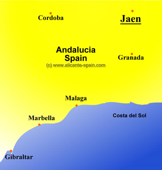Map of Jean Spain