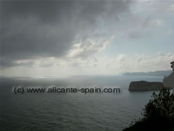 October View from the Cabo la Nao near Javea Spain