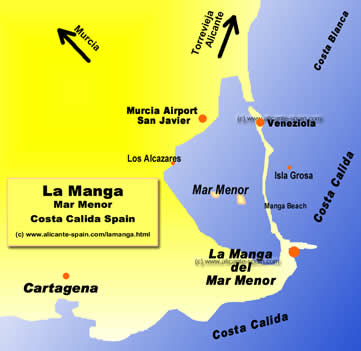 La Manga Map