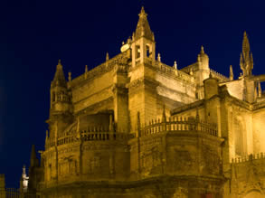 cathedral of Seville in Spain