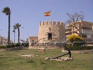 The Torre del Moro north of Torrevieja